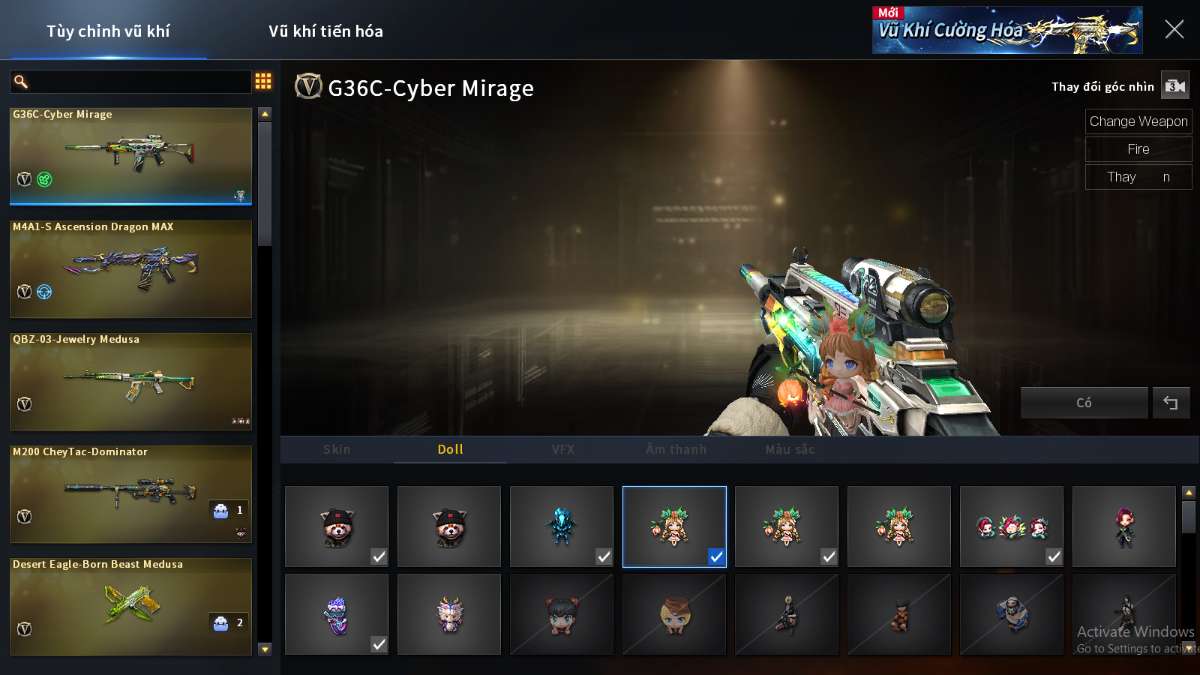 shop acc cf uy tin gia re